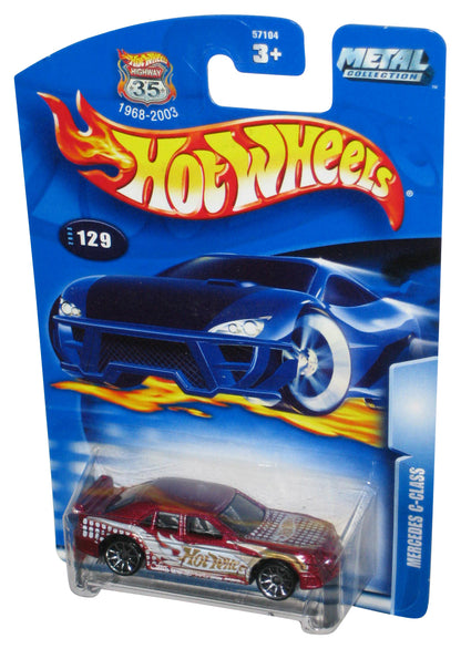 Hot Wheels Mercedes C-Class (2002) Mattel Red Die-Cast Toy Car #129
