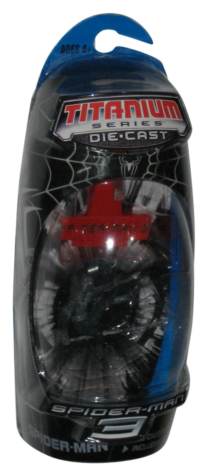 Marvel Spider-Man 3 Titanium Series Die-Cast Metal (2007) Galoob Black Costume Figure