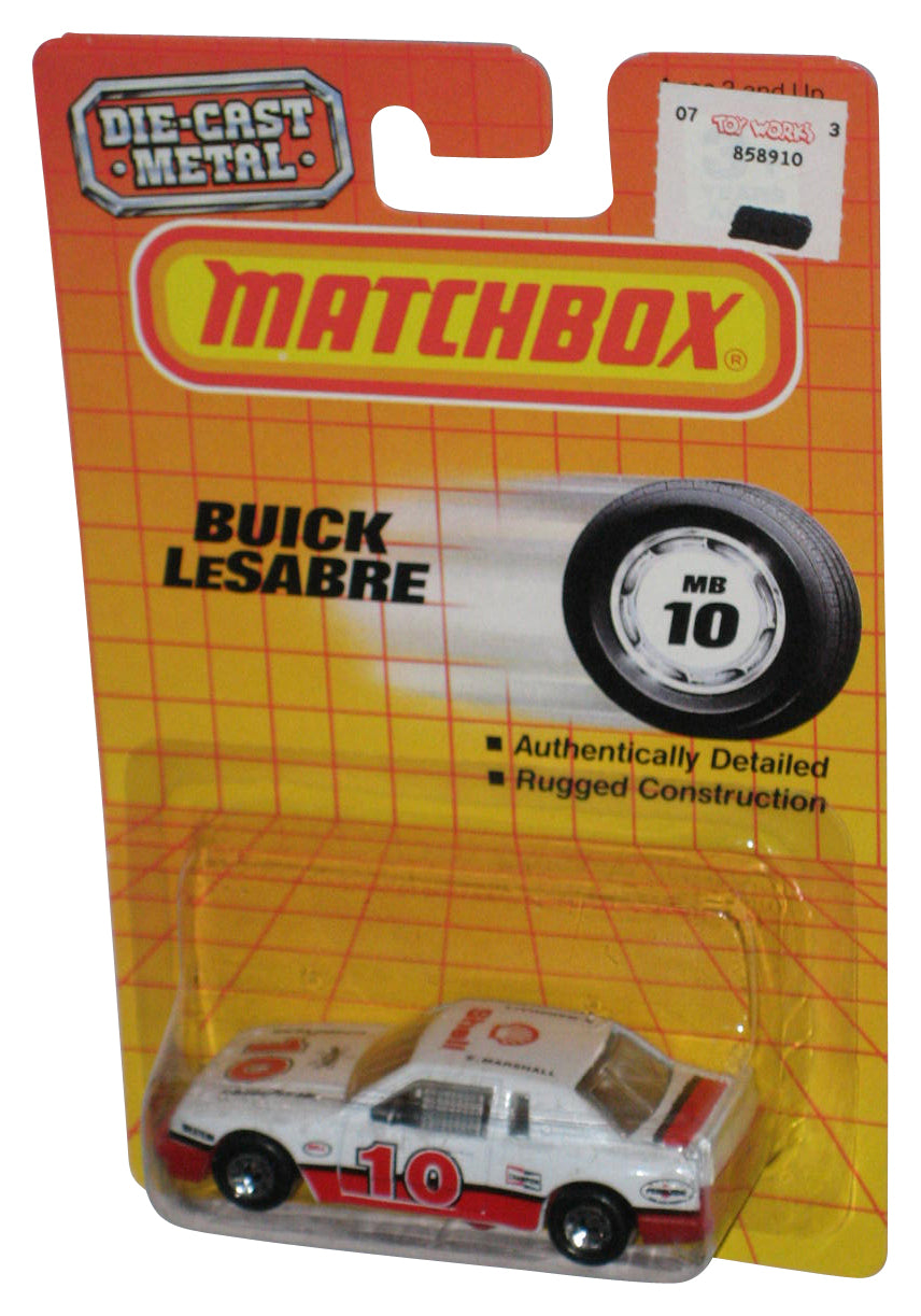 Matchbox Buick LeSabre (1990) Mattel White & Red Toy Car MB10