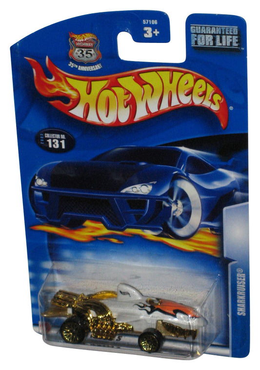 Hot Wheels Sharkruiser (2003) Mattel White & Gold Toy Car #131