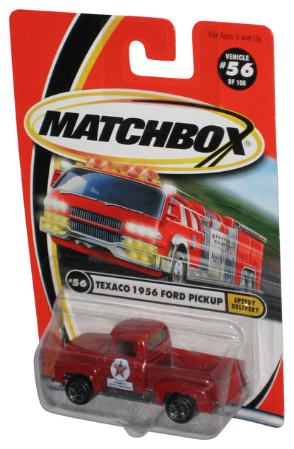 Matchbox Speedy Delivery (1999) Red Texaco 1956 Ford Pickup Toy Truck #56/100