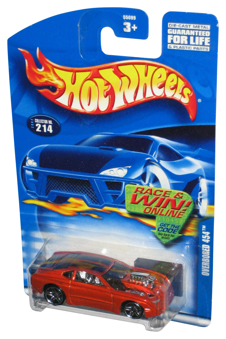 Hot Wheels Overbored 454 (2002) Orange Collector Toy Car #214