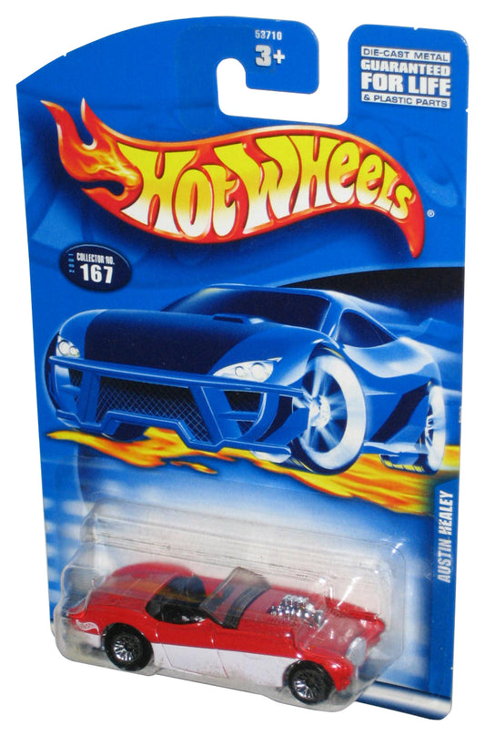 Hot Wheels Austin Healey (2001) Red & White Toy Car #167