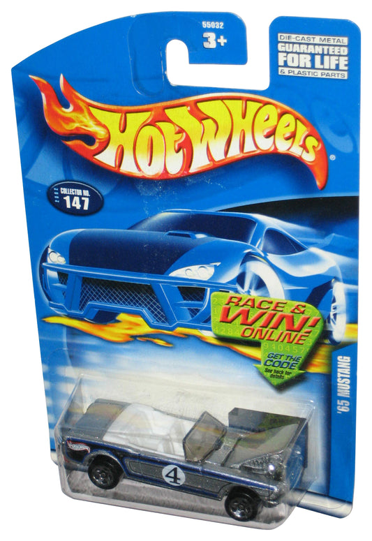 Hot Wheels Silver '65 Mustang (2002) Mattel Toy Car #147