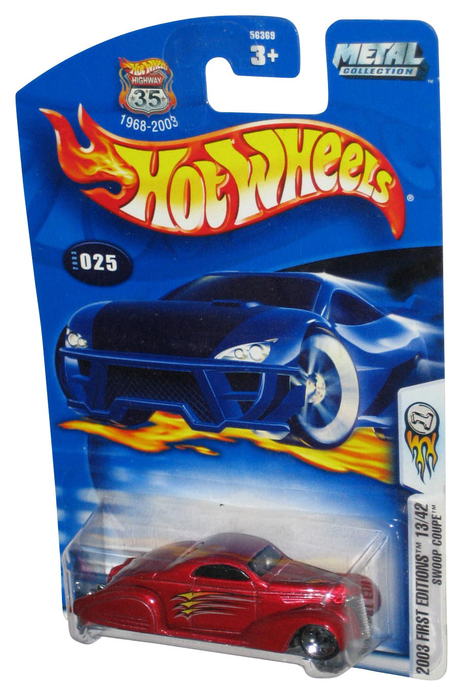 Hot Wheels 2003 First Editions 13/42 Red Swoop Coupe Toy Car #025