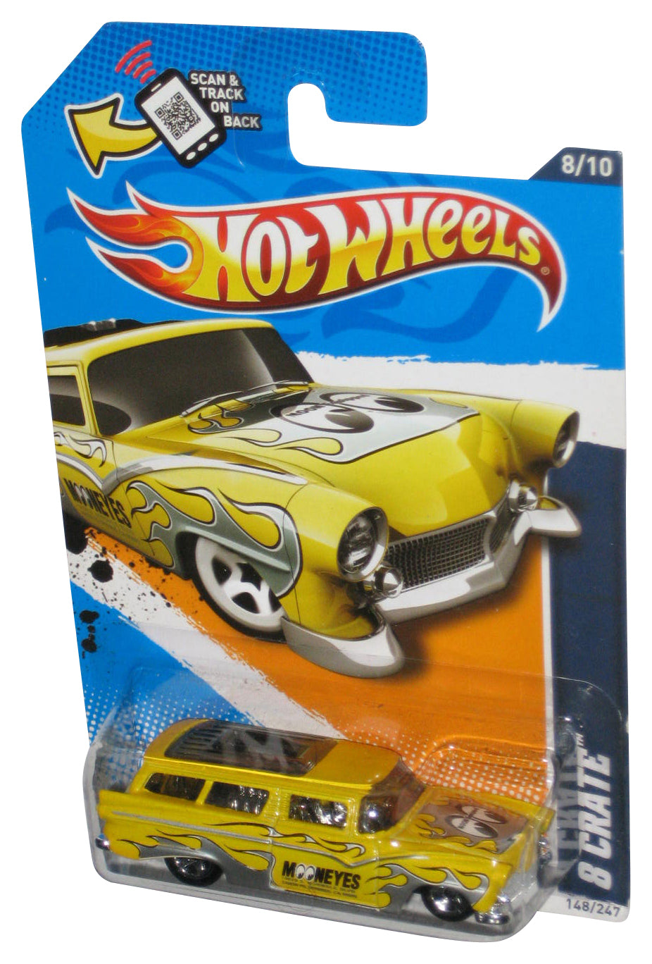 Hot Wheels HW Performance '12 8/10 (2011) Yellow 8 Crate Toy Car 148/247