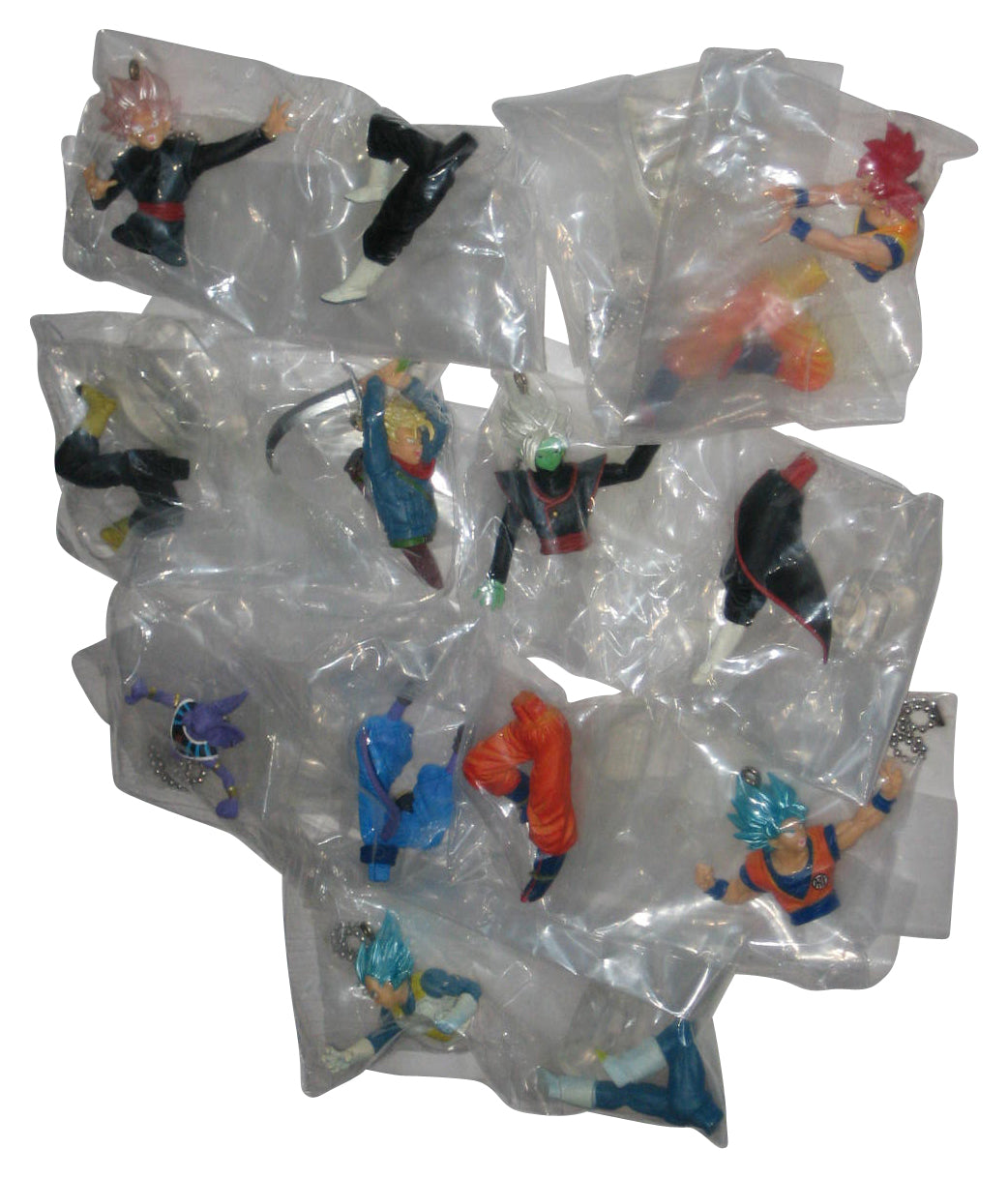 Dragon Ball Z Buildable (2018) Bandai Battle Figure Keychain Lot - (7 Characters)