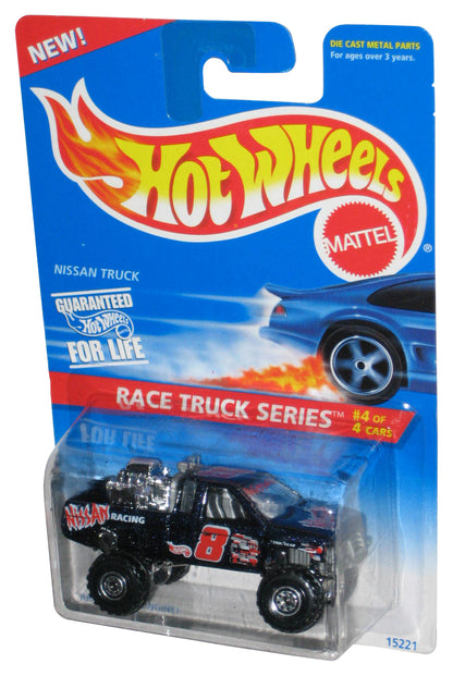 Hot Wheels Race Truck Series 4/4 (1995) Nissan Truck Blue Toy #383