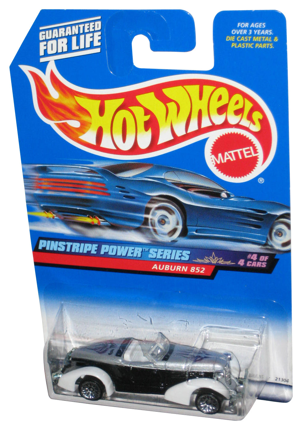 Hot Wheels Pinstripe Power Series 4/4 (1998) Auburn 852 Car Toy #956