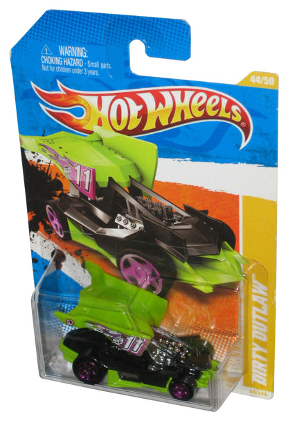 Hot Wheels 2011 New Models 44/50 (2010) Green & Black Dirty Outlaw Toy Car 44/244