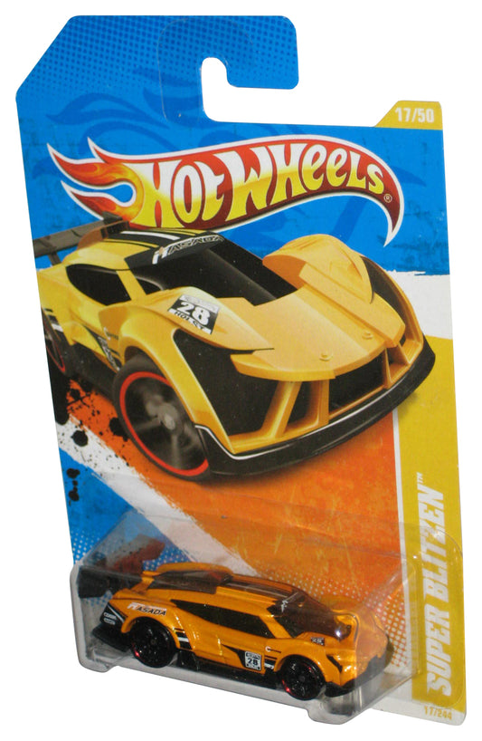 Hot Wheels 2011 New Models 17/50 Yellow Super Blitzen Toy Car 17/244