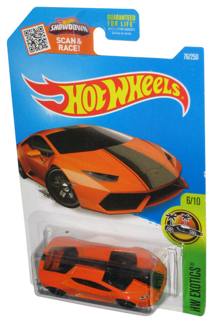Hot Wheels HW Exotics 6/10 (2015) Orange Lamborghini Huracan LP610-4 Car 76/250