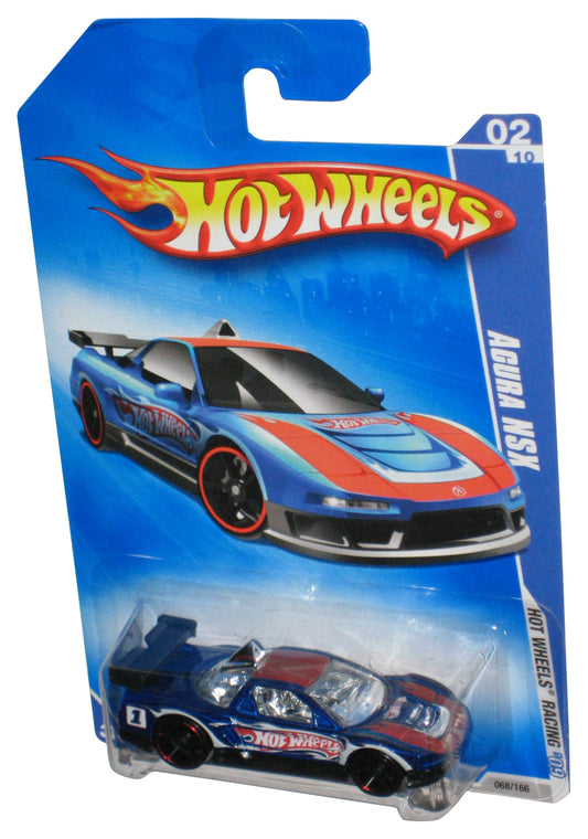 Hot Wheels Racing '09 02/10 Blue Acura NSX (2008) Toy Car 068/166