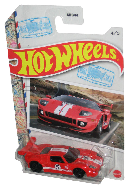 Hot Wheels World Class Racers (2022) Red Ford GT Toy Car 4/5