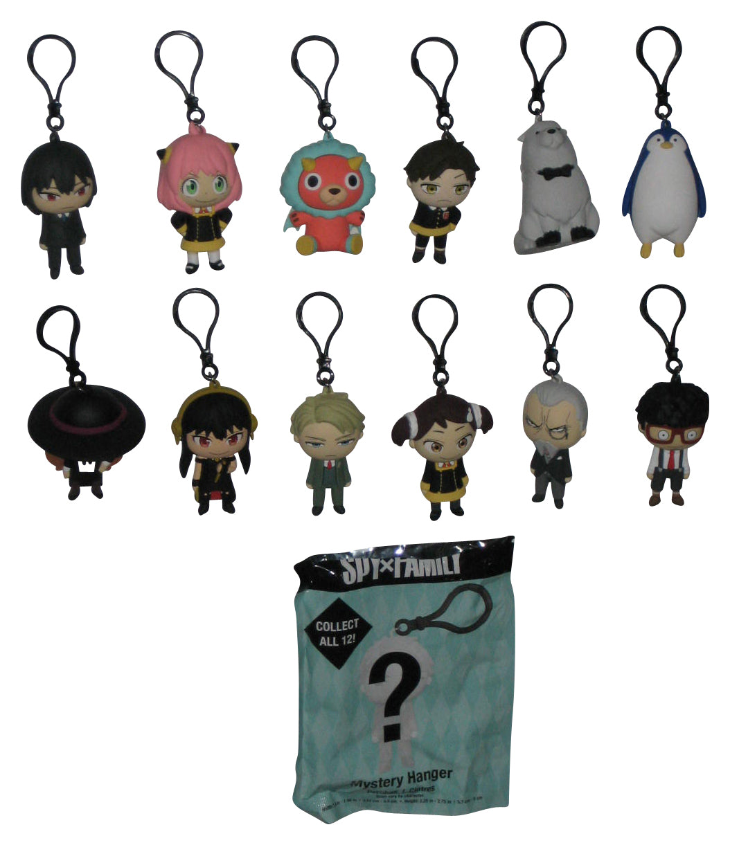 Spy X Family Character Anime Backpack Hanger Clip Keychain Complete Set