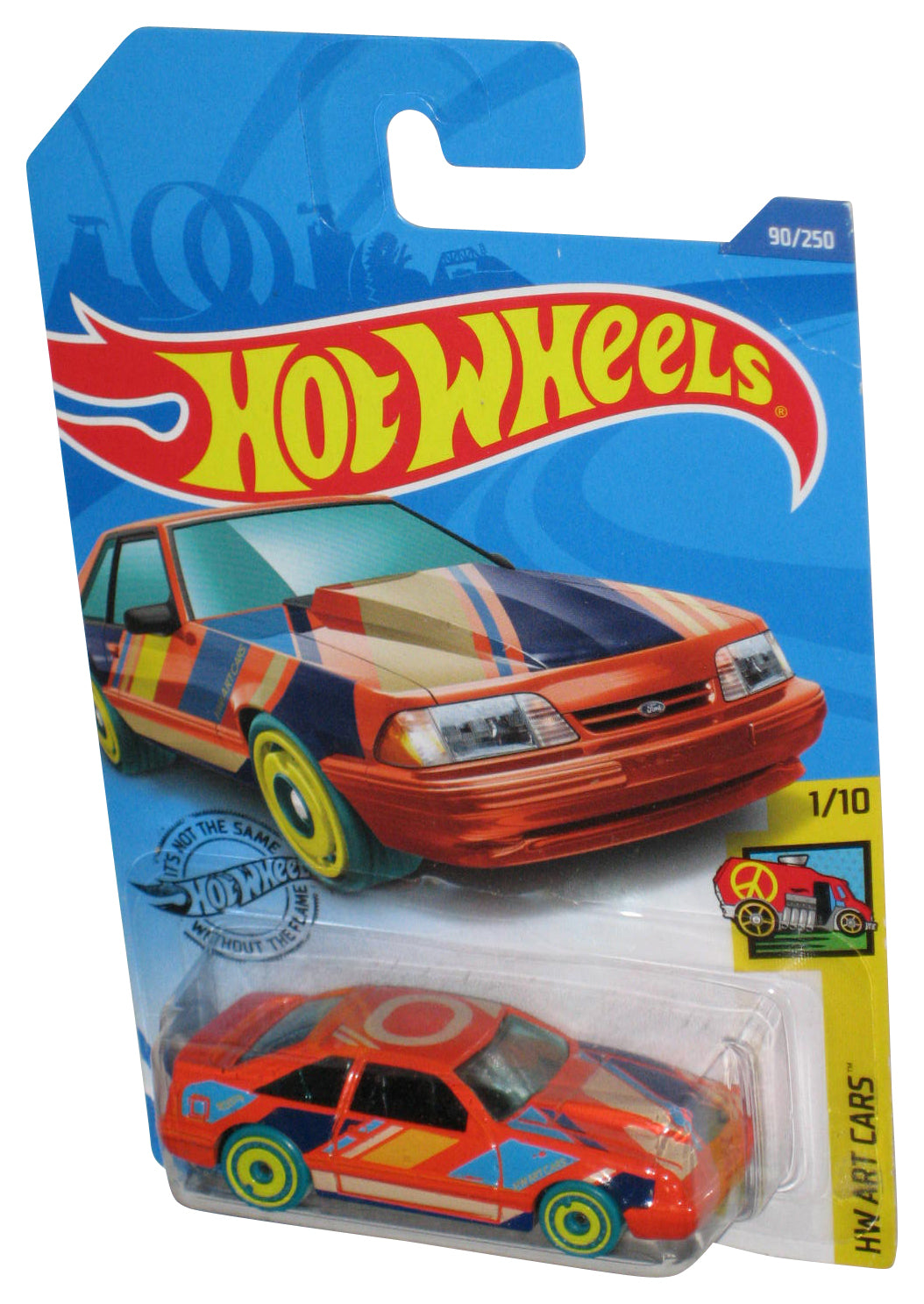 Hot Wheels HW Art 1/10 (2018) Orange '92 Ford Mustang Toy Car 90/250