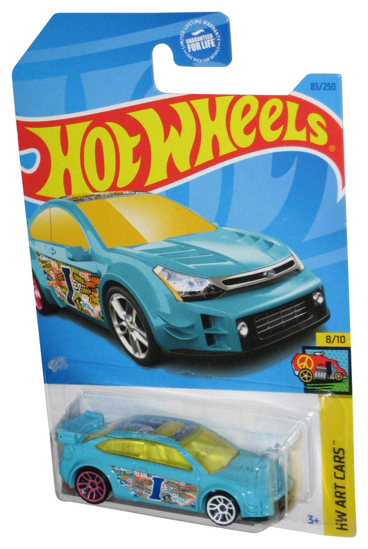 Hot Wheels HW Art 8/10 (2021) Blue '08 Ford Focus Toy Car 83/250