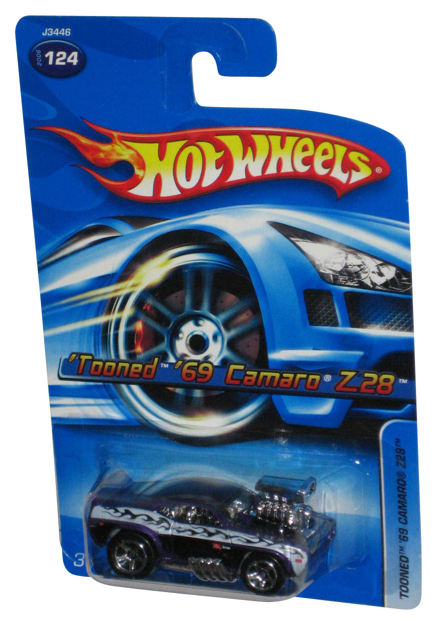 Hot Wheels Tooned '69 Camaro Z28 (2006) Mattel Purple Toy Car #124
