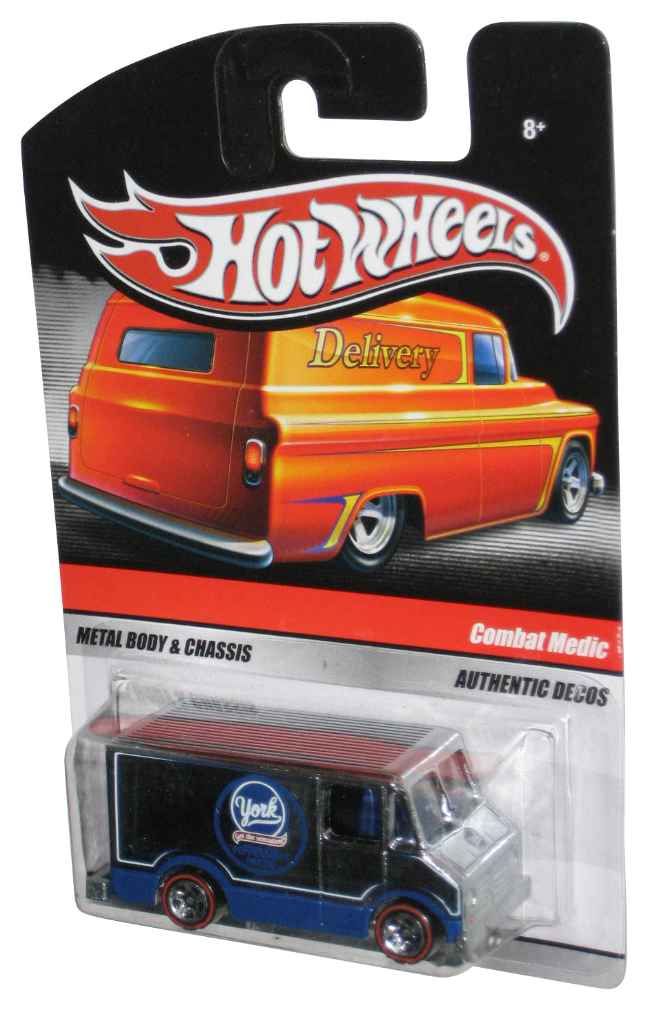 Hot Wheels Delivery (2019) Silver Combat Medic York Chocolate Candy Toy Van