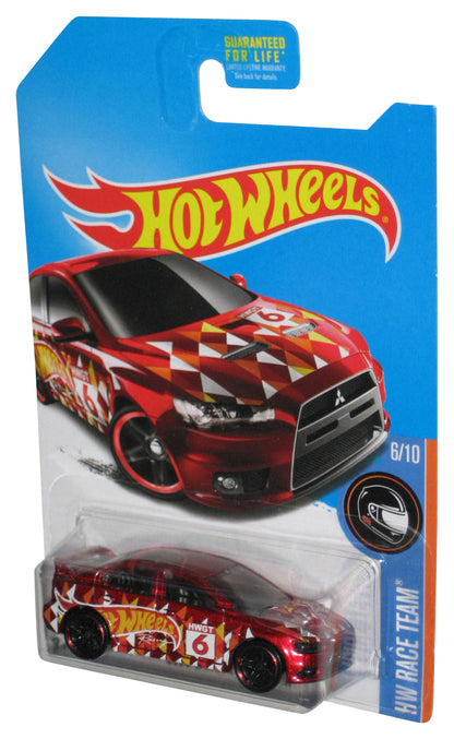 Hot Wheels HW Race Team (2015) Red 2008 Lancer Evolution Toy Car 6/10