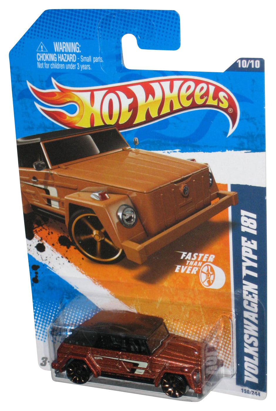 Hot Wheels Faster Than Ever '11 (2010) Brown Bronze Volkswagen Type 181 Car 150/244