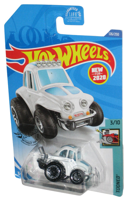 Hot Wheels Tooned 3/10 (2020) White '70 Volkswagen Baja Bug Toy Car 126/250