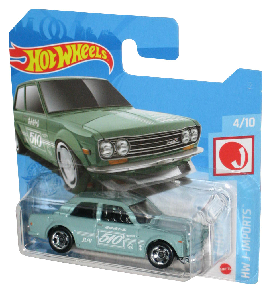 Hot Wheels Green '71 Datsun 510 (2020) HW J-Imports 4/10 Toy Car 162/250 - (Short Card)