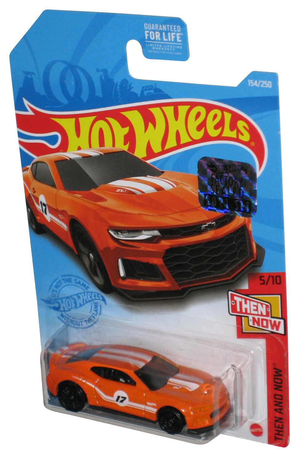 Hot Wheels Then And Now 5/10 Orange 2017 Camaro ZL1 Car 154/250 - (Factory Sealed Sticker)