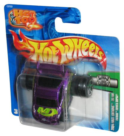 Hot Wheels 2004 First Editions 78/100 Purple Fatbax Toyota Supra Toy Car #078 - (Hot 100 Short Card)