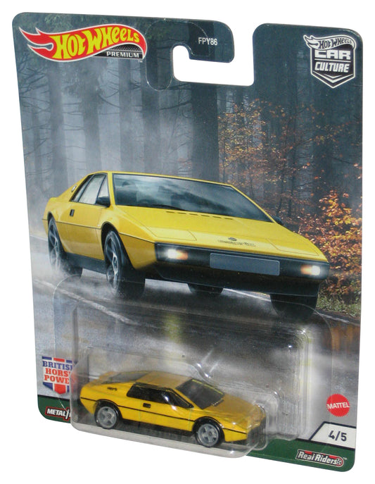 Hot Wheels Lotus Esprit S1 (2020) Real Riders Yellow Toy Car 4/5