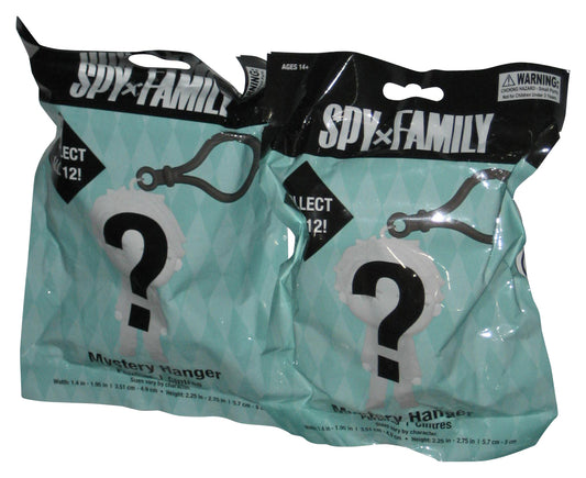 Spy X Family Anime Mystery Blind Backpack Hanger Clip Keychain Lot - (2 Random Bags)
