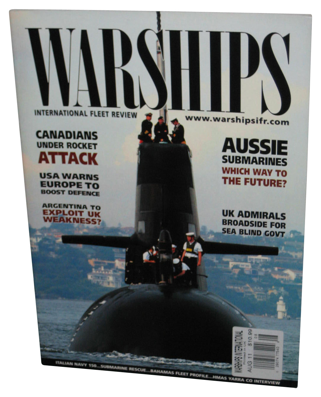 Warships International Fleet Review Aug 2011 Magazine Book