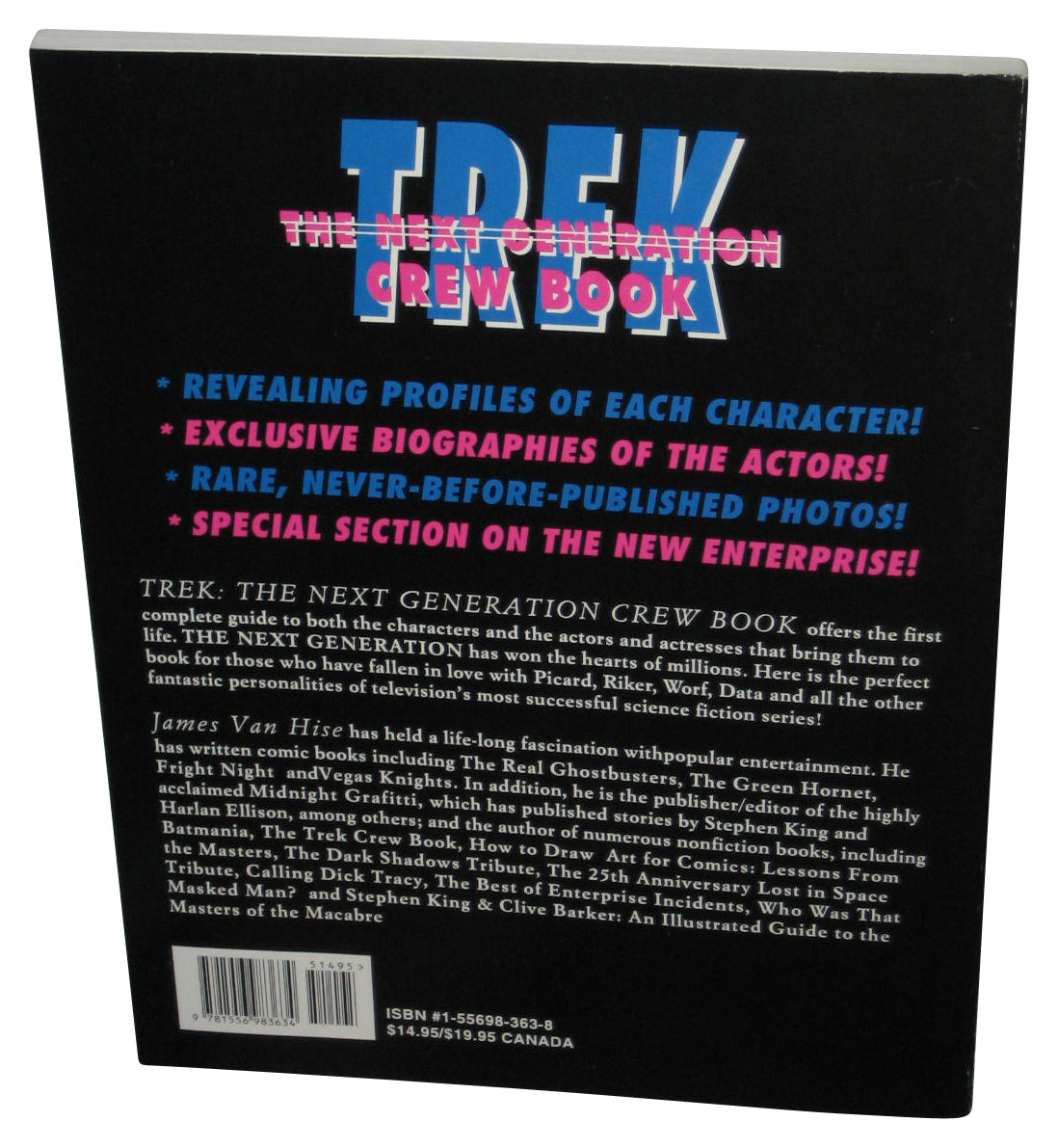 Star Trek The Next Generation Crew Book (1993) Paperback Book