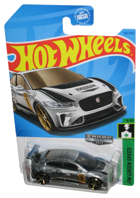Hot Wheels HW Green Speed 9/10 (2023) Silver Zamac 011 Jaguar I-Pace eTrophy Car 158/250