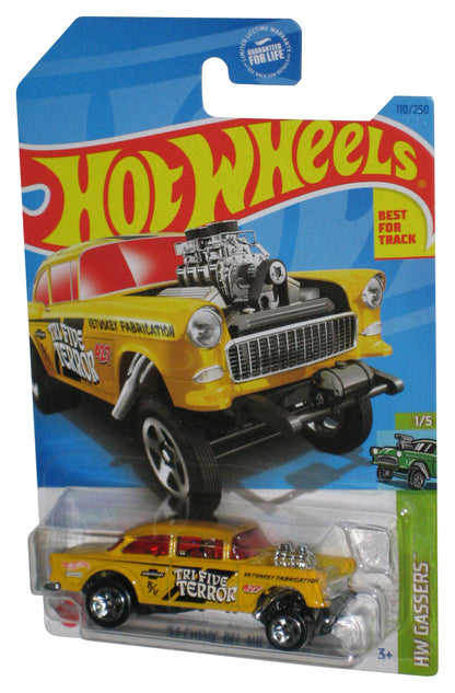 Hot Wheels HW Gassers 1/5 (2021) Yellow '55 Chevy Bel Air Gasser Toy Car 110/250