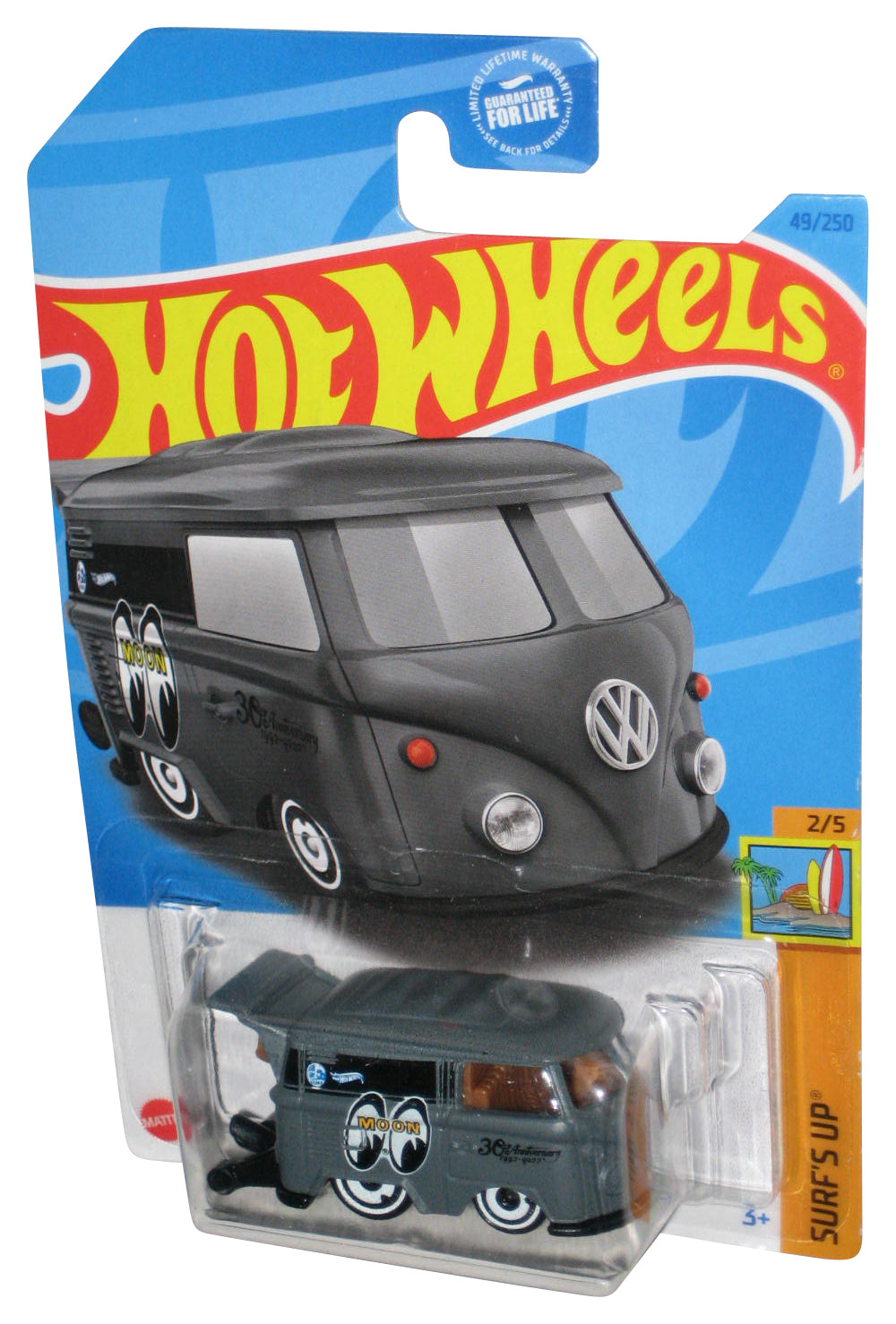 Hot Wheels Surf's Up 2/5 (2021) Gray Kool Kombi Toy Car 49/250