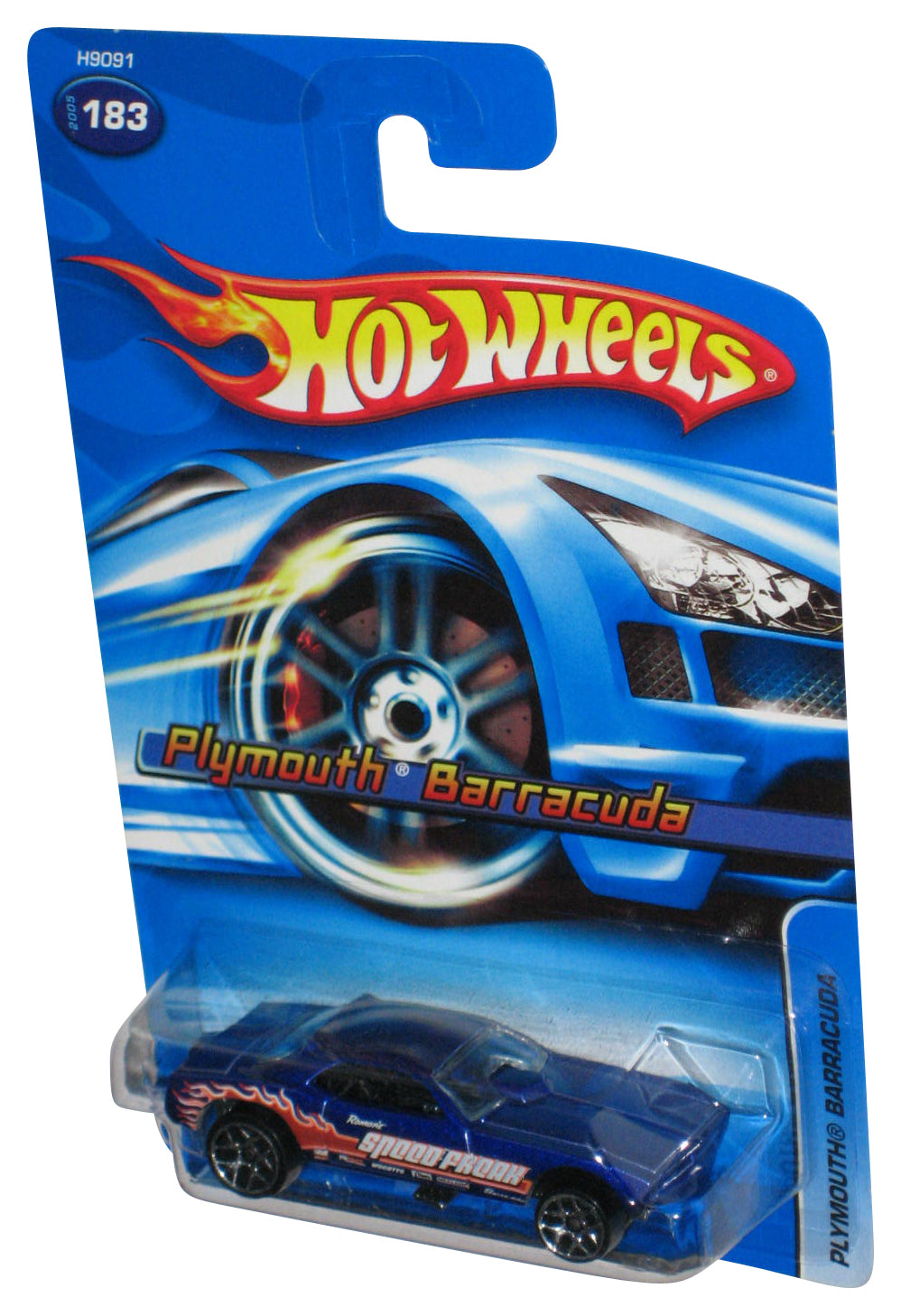 Hot Wheels Plymouth Barracuda (2005) Blue Toy Car #183