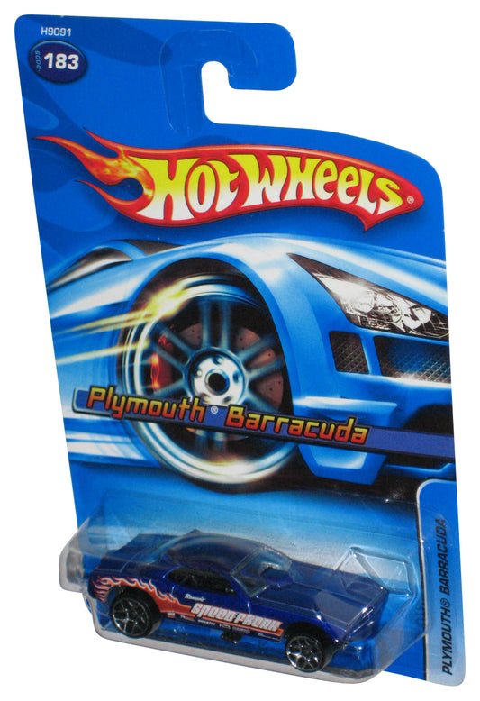 Hot Wheels Plymouth Barracuda (2005) Blue Toy Car #183