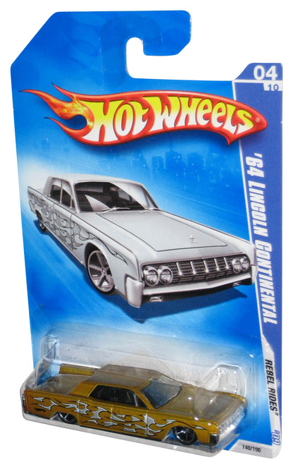 Hot Wheels Rebel Rides '64 Lincoln Continental Gold Toy Car 140/190
