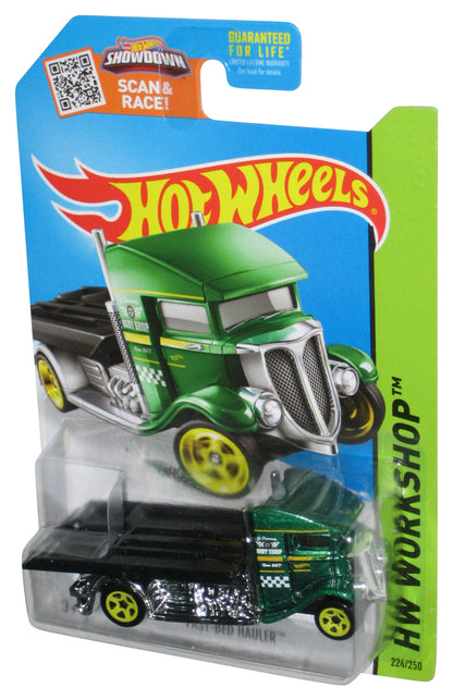 Hot Wheels HW Workshop (2013) Green Fast-Bed Hauler Toy Truck 224/250