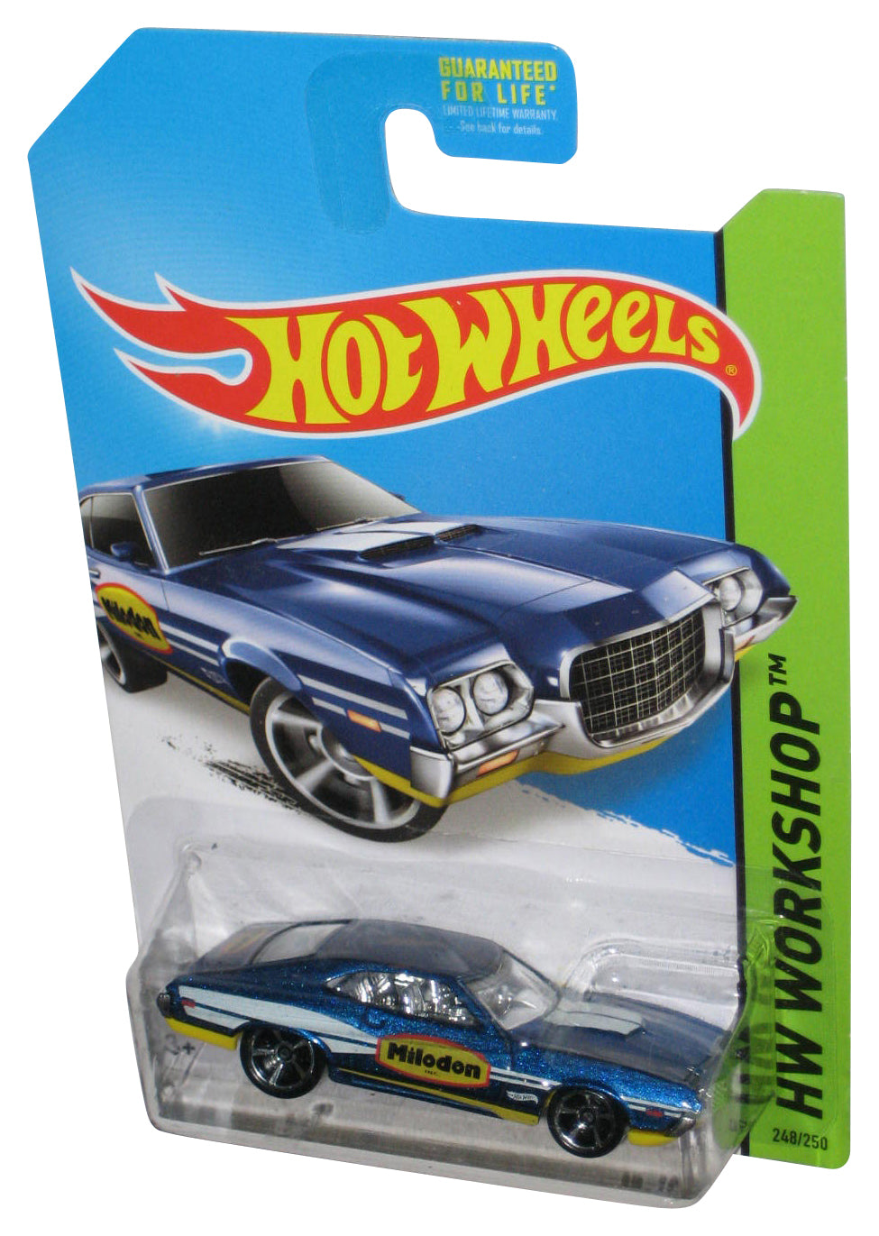 Hot Wheels HW Workshop (2013) Blue '72 Ford Gran Torino Sport Toy Car 248/250