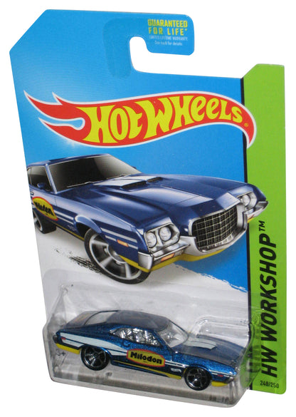 Hot Wheels HW Workshop (2013) Blue '72 Ford Gran Torino Sport Toy Car 248/250