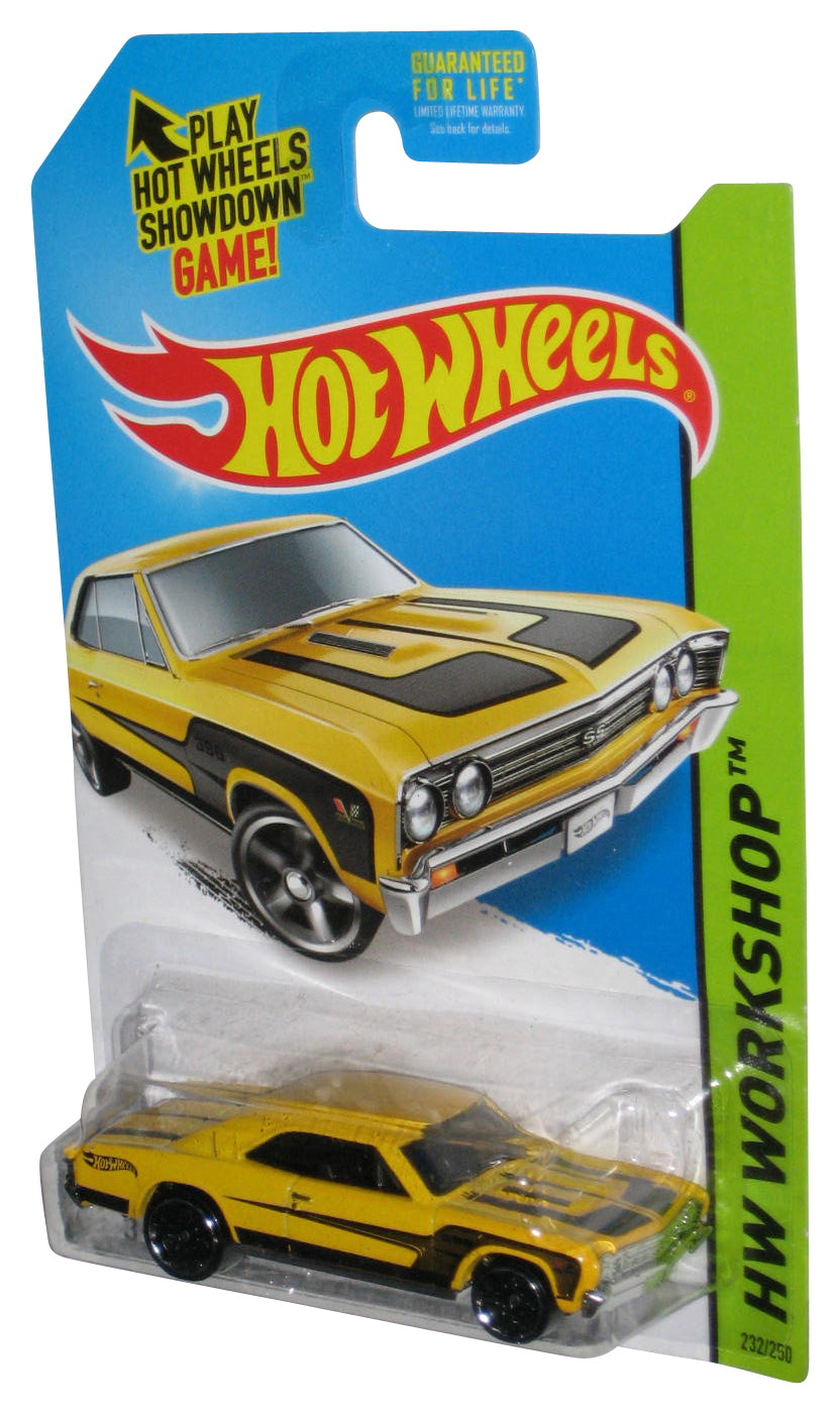 Hot Wheels HW Workshop (2013) Yellow '67 Chevelle SS 396 Toy Car 232/250