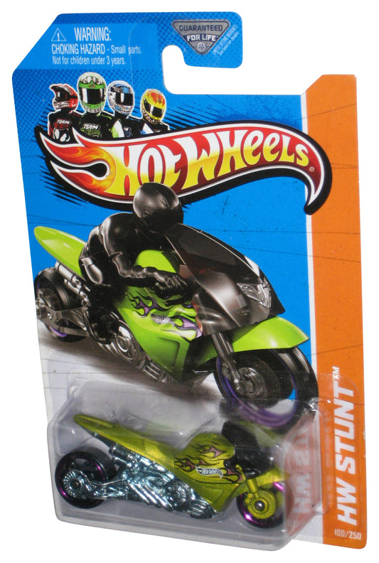 Hot Wheels HW Stunt (2012) Green Street Noz Motorcycle Toy Bike 100/250