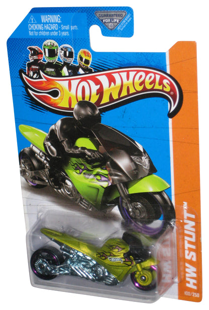 Hot Wheels HW Stunt (2012) Green Street Noz Motorcycle Toy Bike 100/250