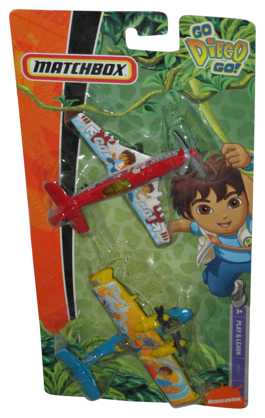 Matchbox Nickelodeon Go Diego Go! (2008) Mattel Play & Learn Toy Plane 2-Pack