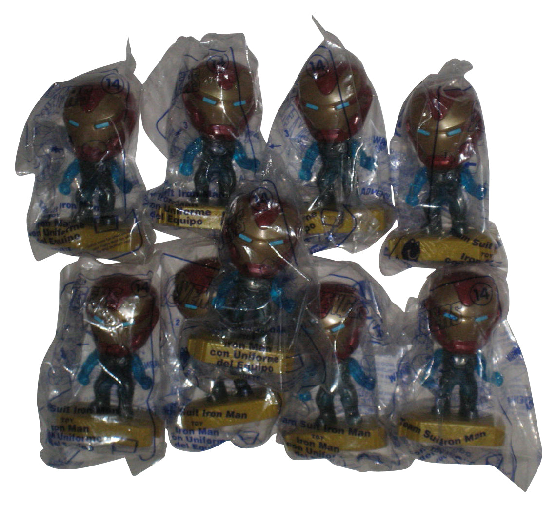 Marvel The Avengers McDonalds Happy Meal Iron Man Toy Figure Lot - (9 Figures)