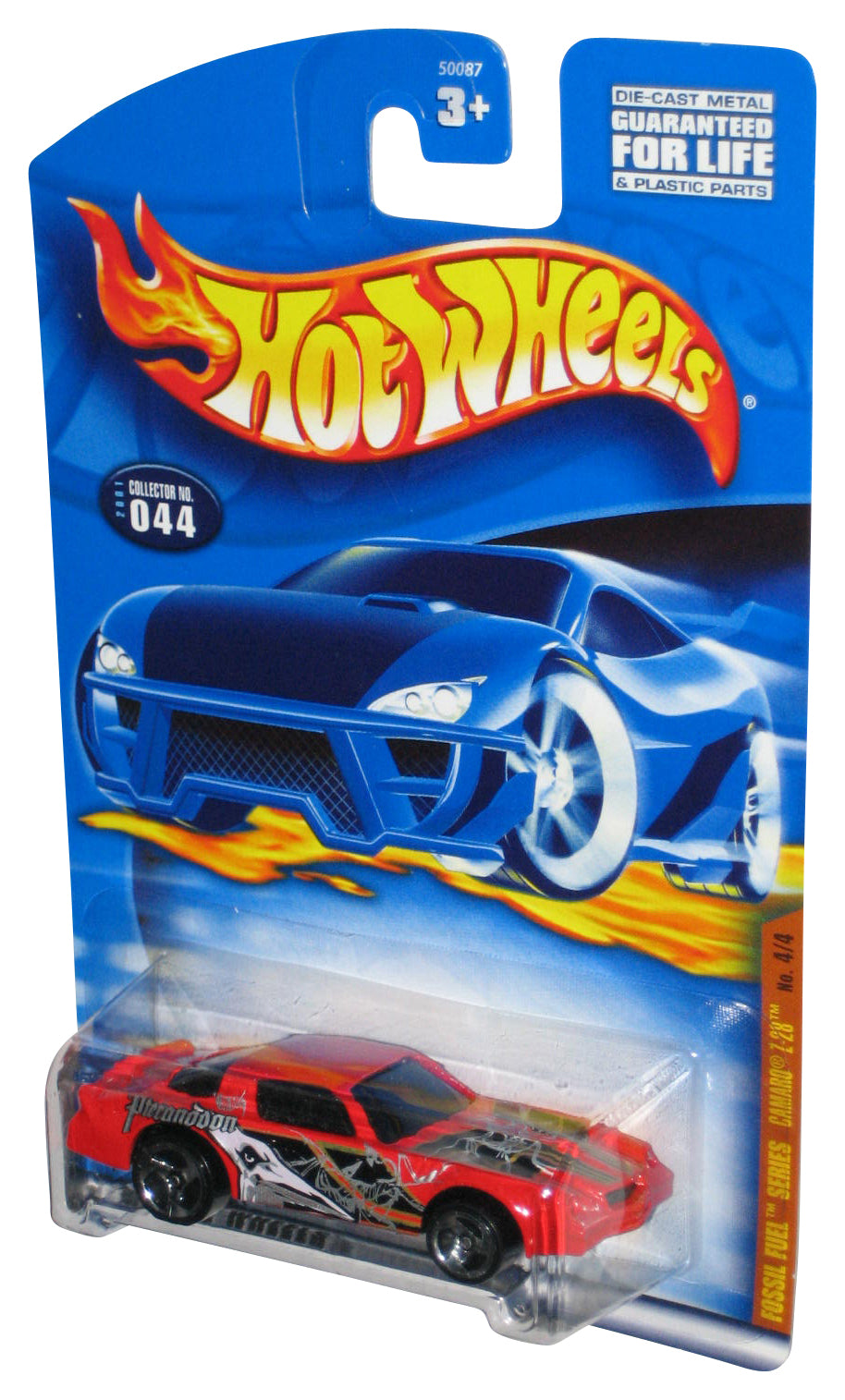Hot Wheels Fossil Fuel Series 4/4 (2001) Red Camaro Z-28 Toy Car #044
