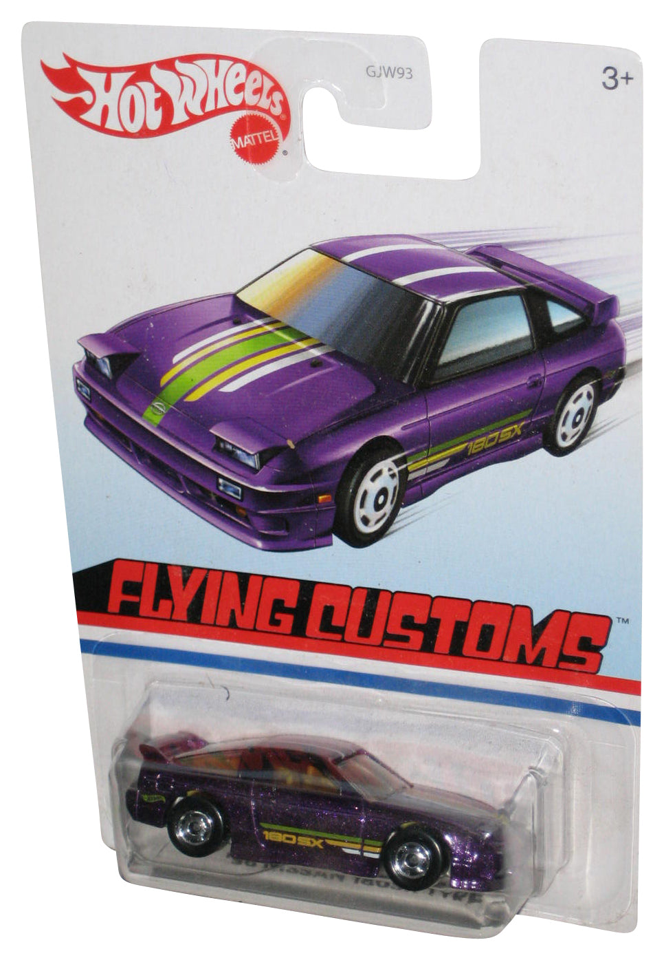 Hot Wheels Flying Customs (2019) Purple '96 Nissan 180SX Type X Toy Car