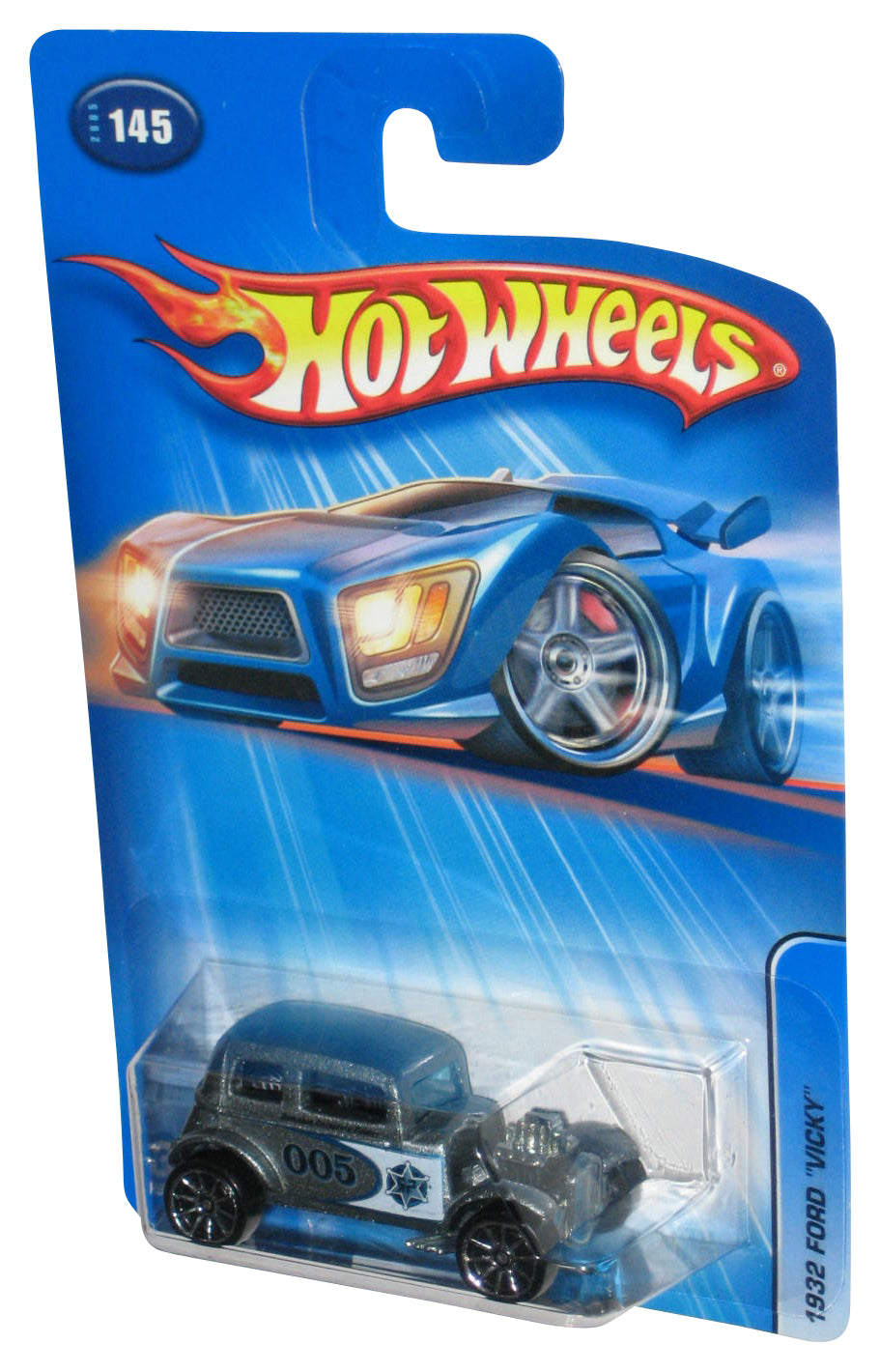 Hot Wheels 1932 Ford Vicky (2005) Mattel Silver Toy Car #145